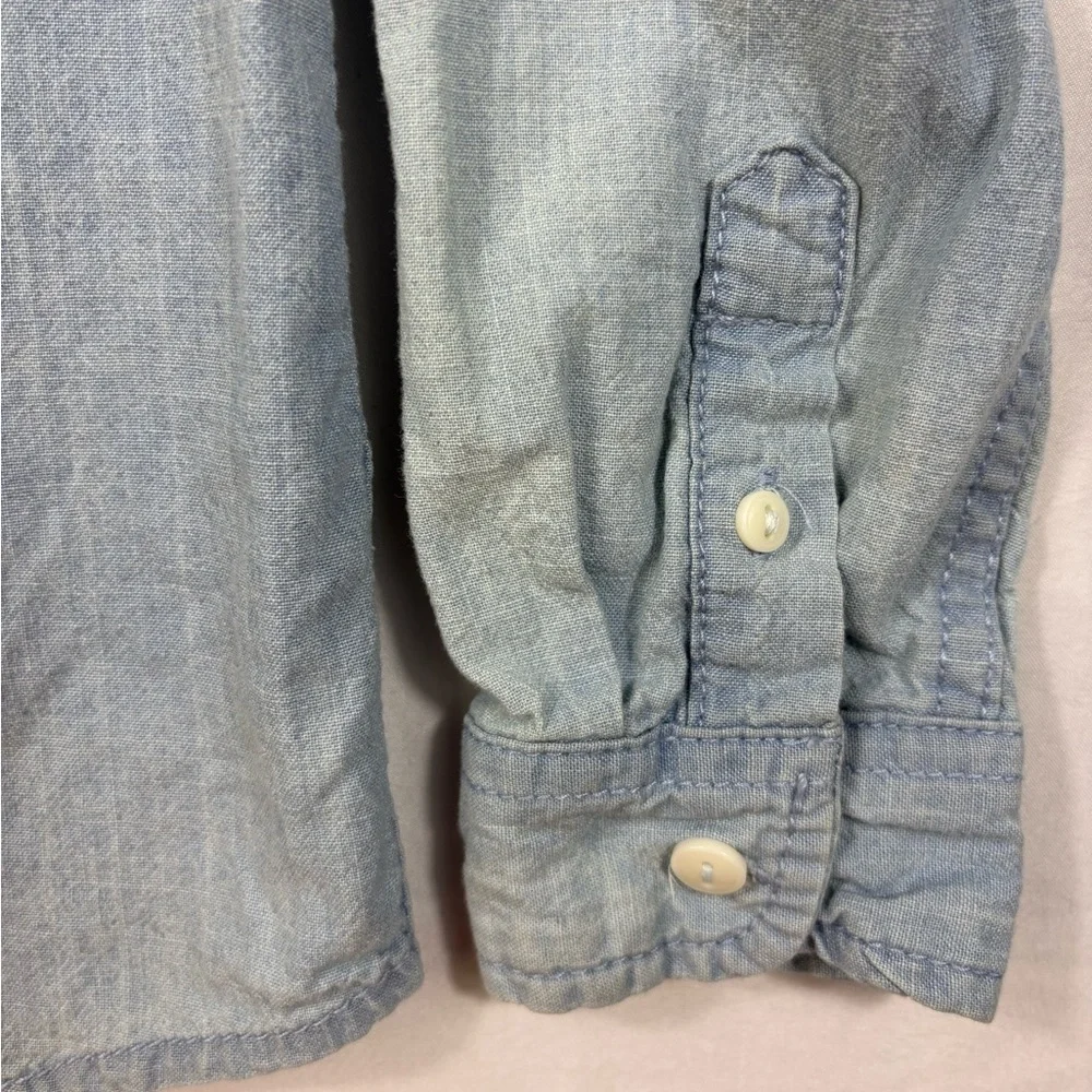 Oshkosh B'gosh Boys Chambray Long-Sleeve Button-Down Shirt | Size 5T